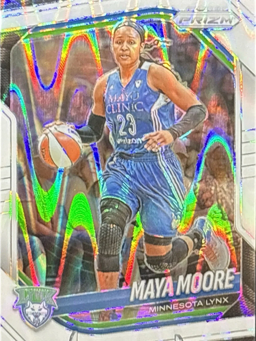 Panini Prizm Maya Moore Minnesota Lynx Refractor Holo Basketball Trading Card